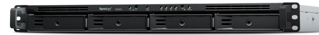 Synology RS422 PLUS Ryzen R1600 2.6Ghz 2GB DDR4 4x3.5-2.5 inch HDD Yuvalı 2xRJ45 1U Rack Nas Ağ Depolama Aygıtı