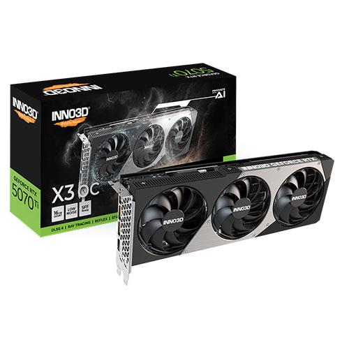 Inno3D N507T3-16D7X-176068N 16 GB GDDR7 GeForce RTX 5070 Ti X3 OC 256Bit NVIDIA Ekran Kartı