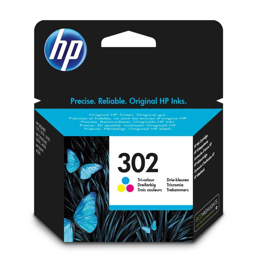 Hp F6U65AE 302 165 Sayfalık 3 Renk Orijinal Inkjet Kartuş