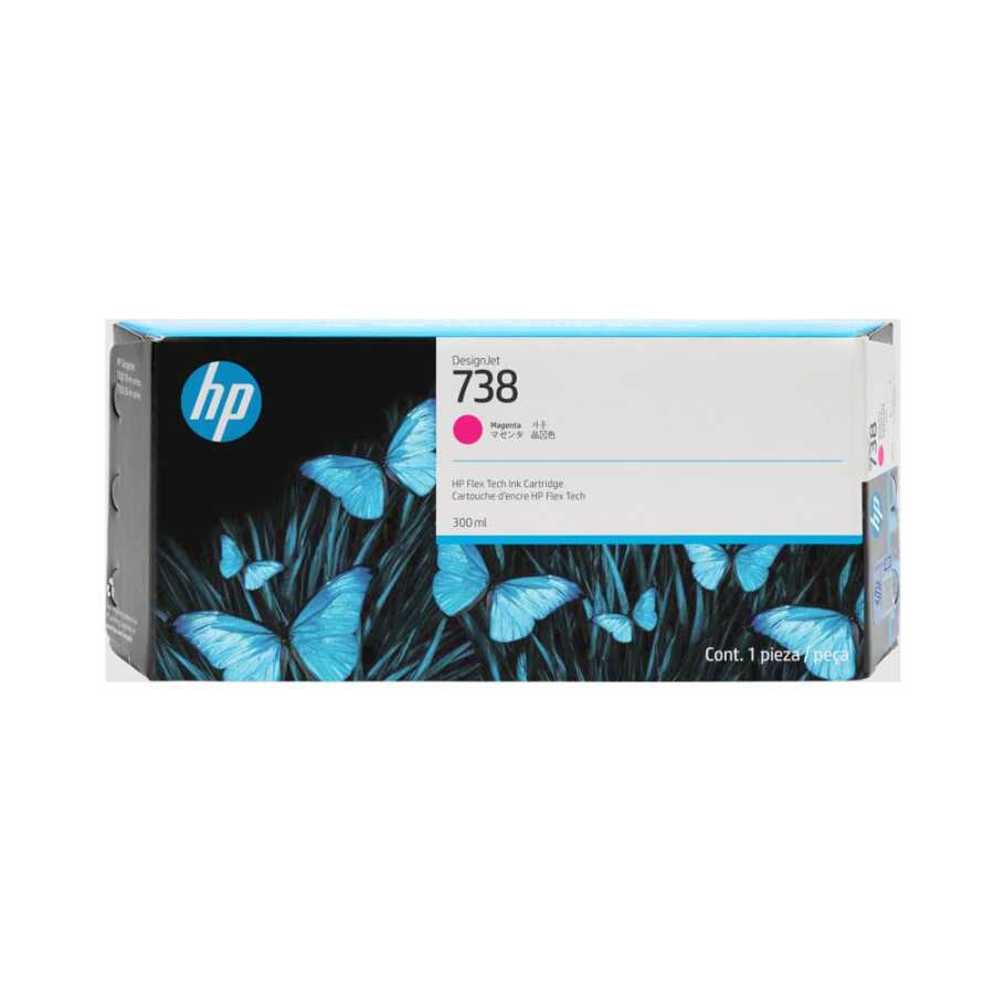 Hp 676M7A 738 300Ml Yüksek Kapasiteli Kırmızı Orijinal Inkjet Kartuş