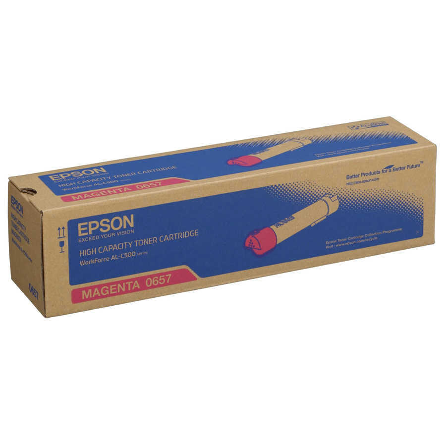 Epson C13S050657 0657 13.700 Sayfalık Yüksek Kapasiteli Kırmızı Orijinal Lazer Toner