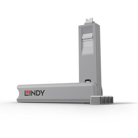 Lindy LIN-40427 USB Type C Beyaz 4 Adet Port Kilidi ve 1 Adet Anahtar
