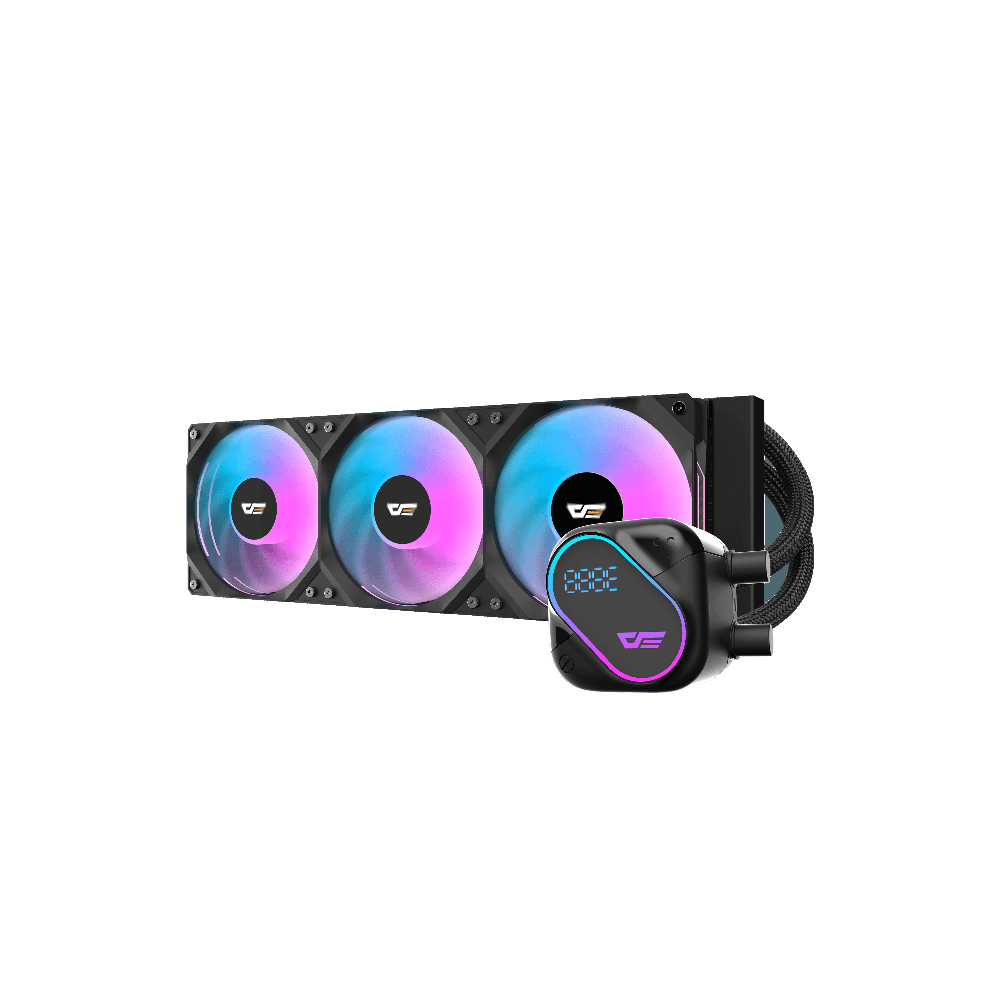 Aigo DO360 360mm 3x12cm ARGB Fanlı AMD-INTEL AM5-1851 Uyumlu Siyah  Sıvı Soğutmalı İşlemci Fanı