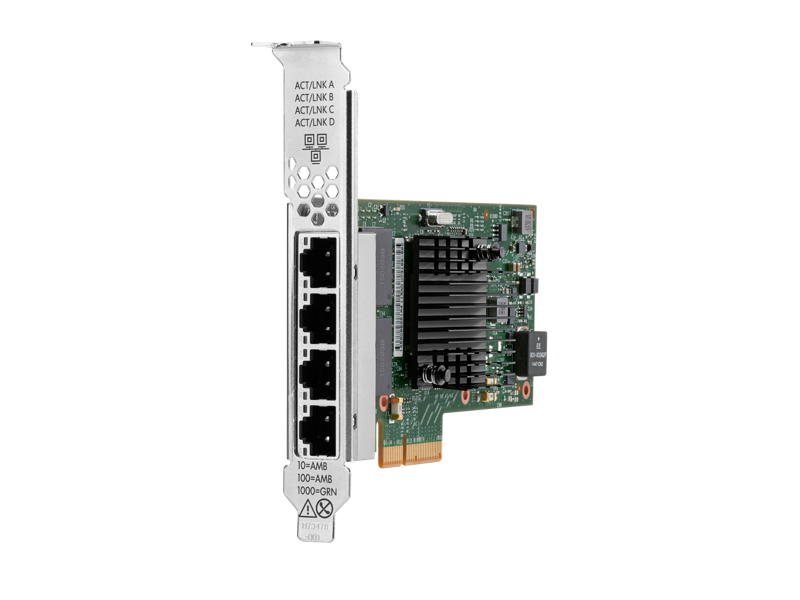 Hp P51178-B21 4 Poret 1 Gbit BCM5719 BASE-T PCIE Ethernet Kartı