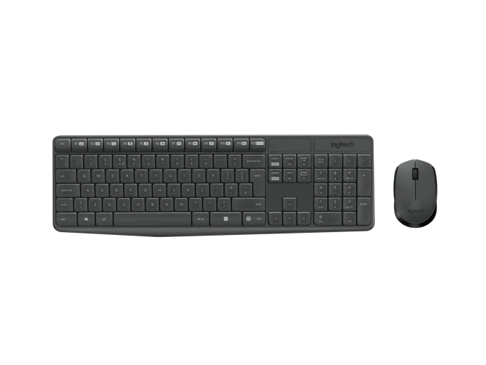 Logitech 920-007948 MK235 Rusça Kablosuz Siyah Klavye Mouse Set