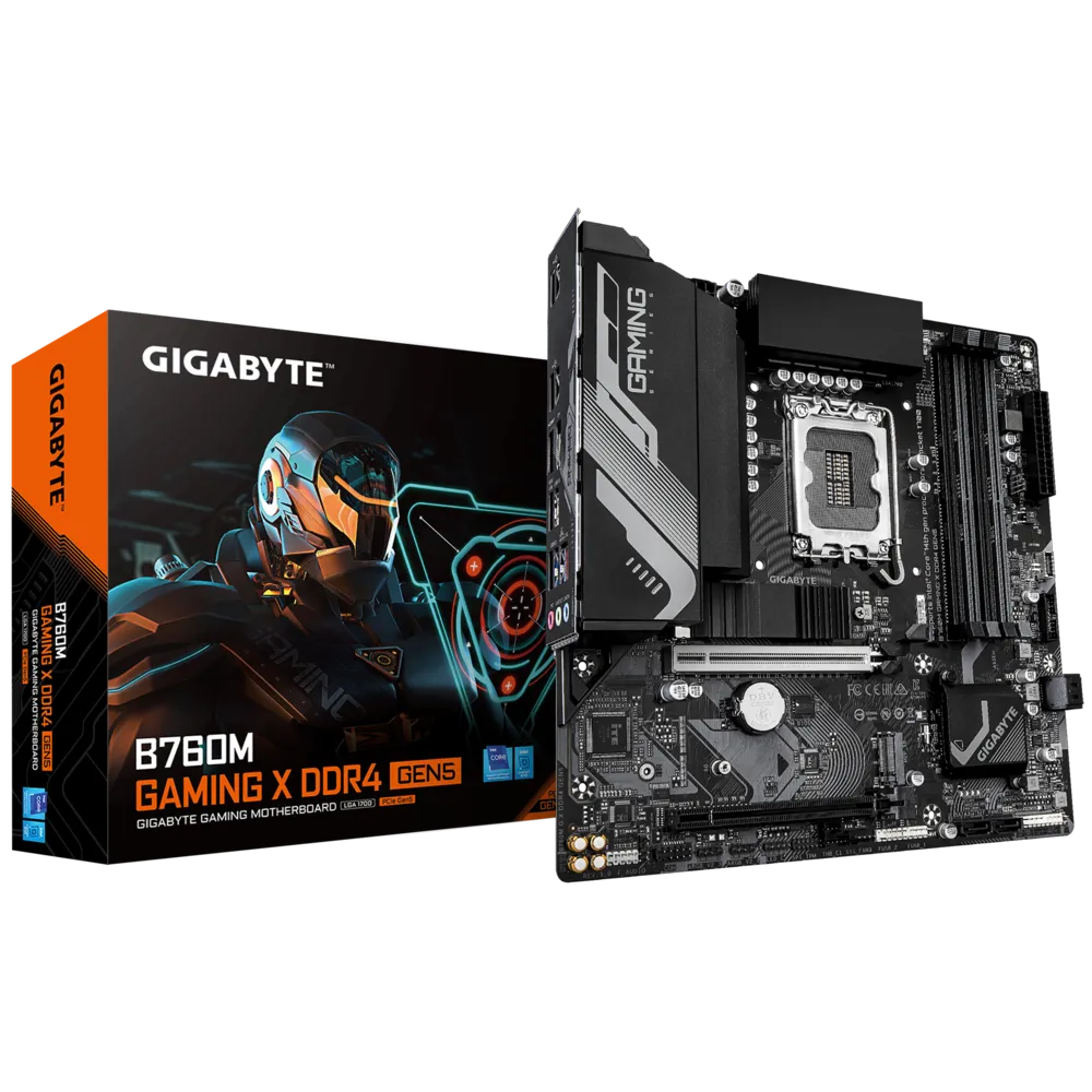 Gigabyte B760M GAMING X DDR4 GEN5 Sc-1700 DDR4 5333Mzh 2xM.2 2.5Gbe mATX INTEL Anakart
