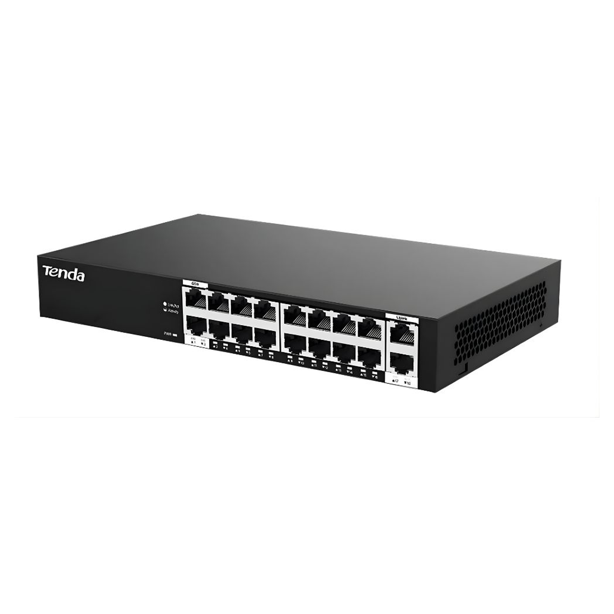 Tenda S218GPC-BH 16 Port Gigabit PoE 2 Port Uplink 167W Poe Switch