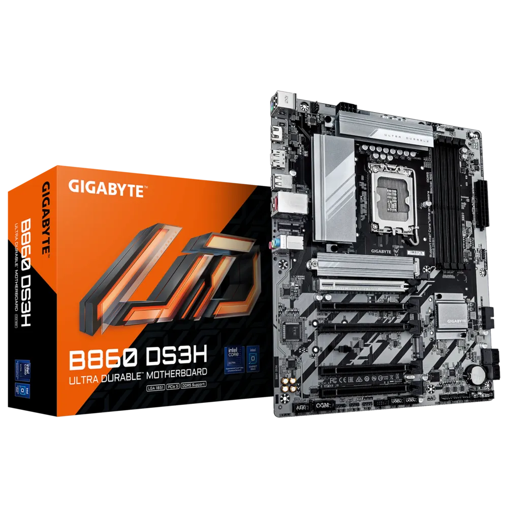 Gigabyte B860 DS3H Sc-1851 B860 DDR5 9066Mhz 2xM2 ATX INTEL Anakart