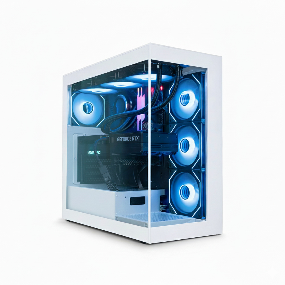 Aıgo DS900 850W 80 Plus Bronze 4x12ARGB Fanlı Beyaz Oyuncu Kasası