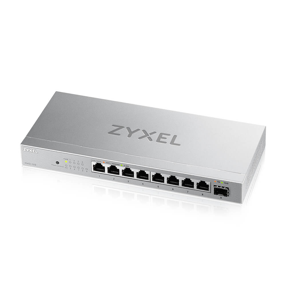Zyxel XMG-108HP-EU0101F 8 Port 2.5Gbit PoE+ 1 Port SFP 10G Metal Kasa PoE Switch