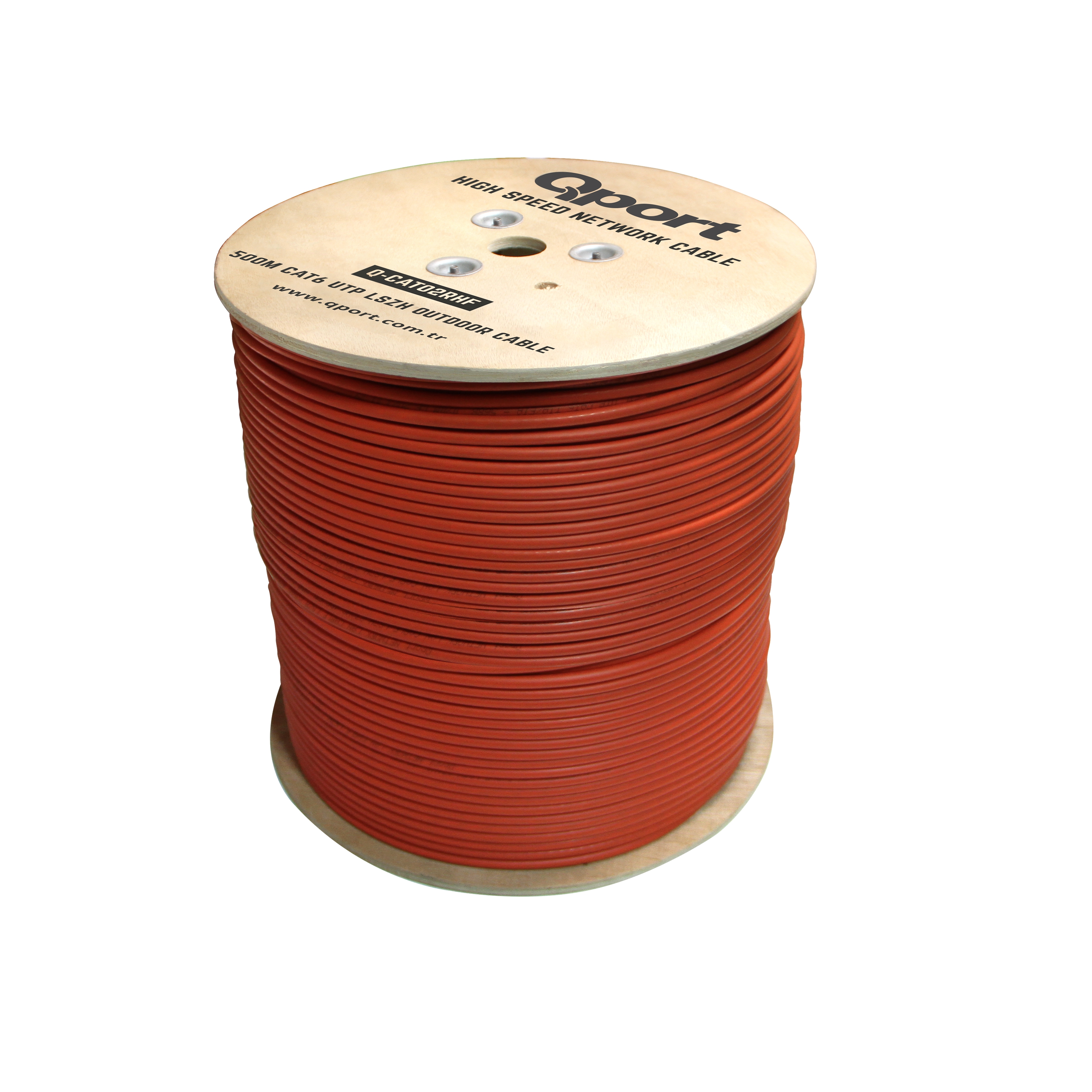 Qport CATO2RHF 500 Mt UTP CAT6 AWG23 LSZH Turuncu Dış Mekan Data Kablosu