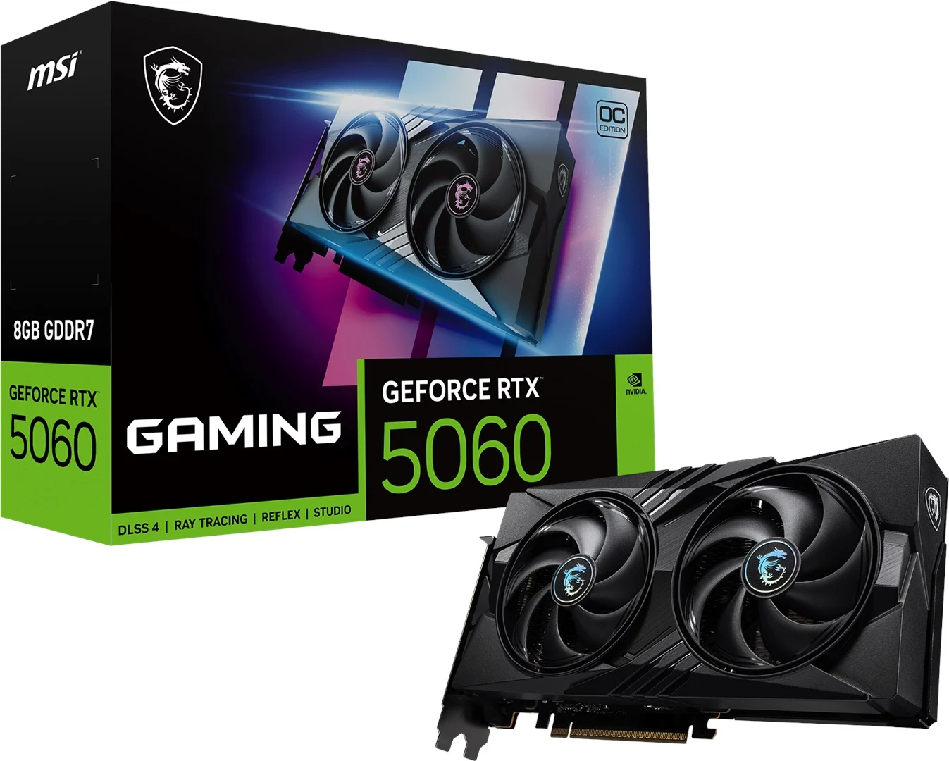 Msi RTX 5060 8G GAMING OC 8 GB GDDR7 GeForce RTX 5060 OC 128Bit NVIDIA Ekran Kartı