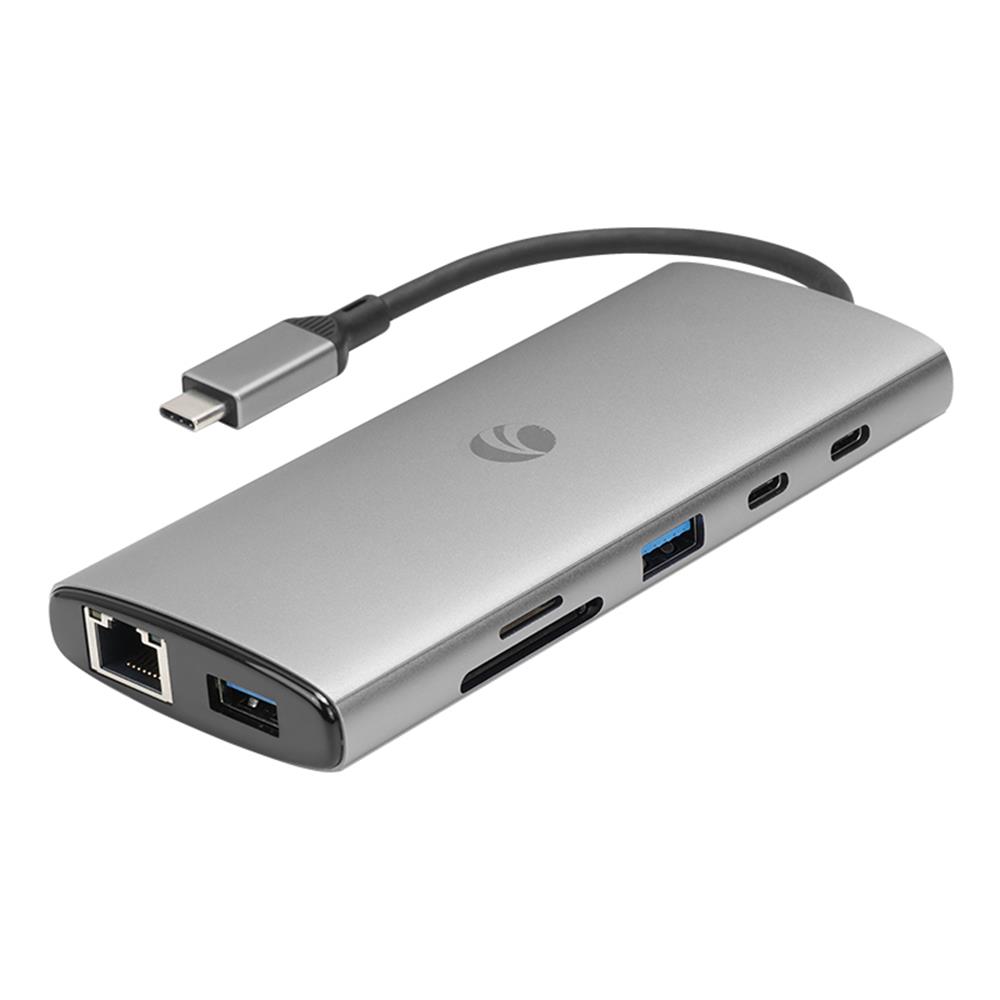 Vcom CUE68 Usb Tyep C to 2x HDMI 4K RJ45 Usb 3.0 2xPD 100W SD TF Usb Dock Station