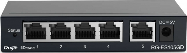 Ruijie RG-ES105GD 5 Port Gigabit Çelik Kasa Masaüstü Switch