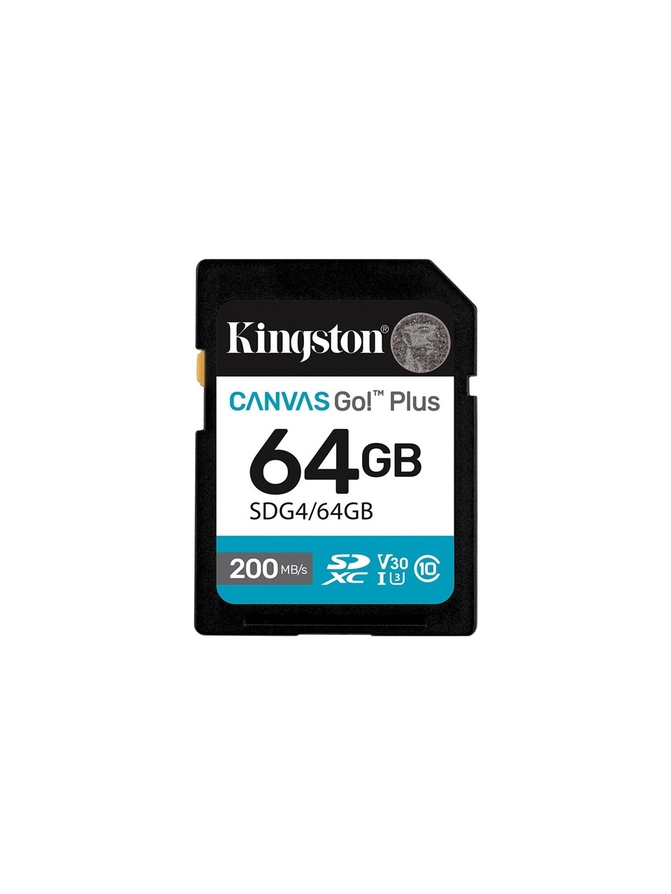 Kingston SDG4/64GB 64 GB Canvas Go Plus Gen4 200Mb/s C10 UHS-I U3 V30 SD Hafıza Kartı