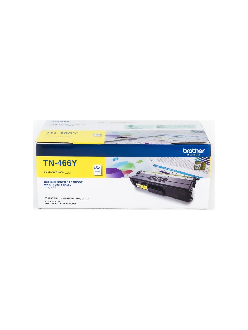 Brother TN-466Y 6.500 Sayfalık Sarı Orijinal Lazer Toner