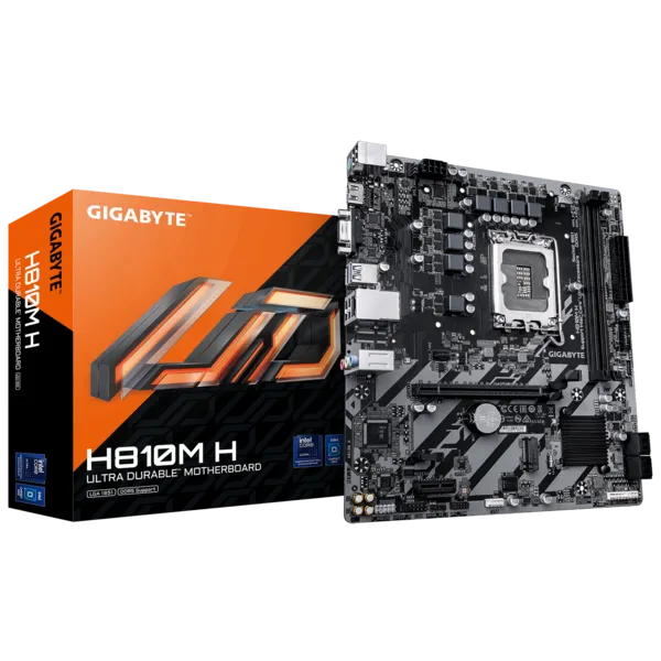 Gigabyte H810M H Sc-1851 DDR5 6400Mhz M.2 1Gbit LAN VGA HDMI MTAX INTEL Anakart