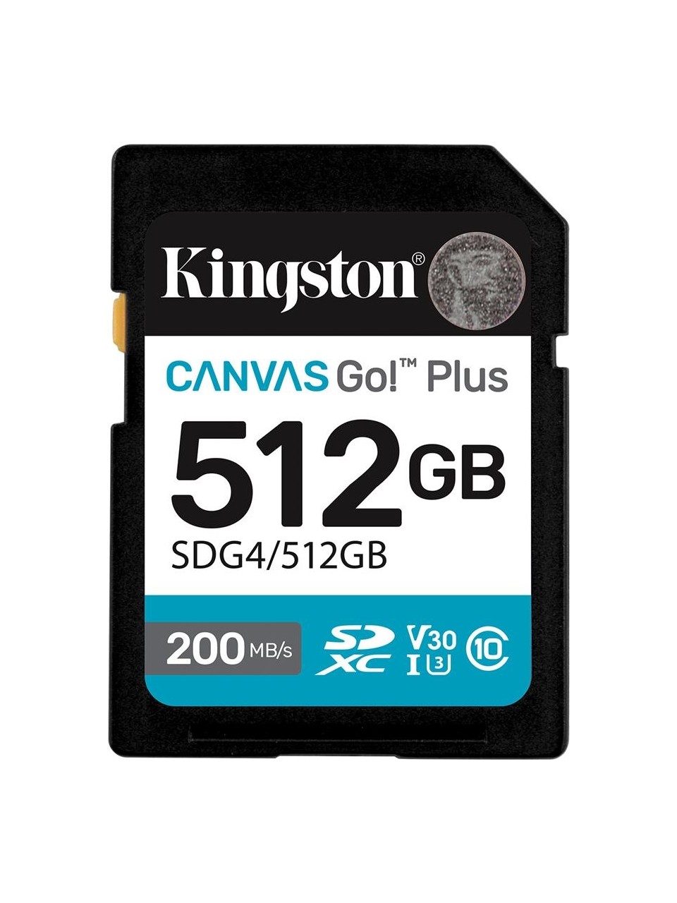 Kingston SDG4/512GB 512 GB Canvas Go Plus Gen4 200Mb/s C10 UHS-I U3 V30 SD Hafıza Kartı