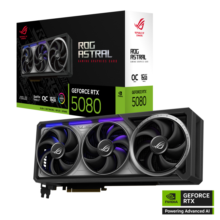 Asus ROG-ASTRAL-RTX5080-O16G-GAMING 16 GB GDDr7 GeForce RTX 5080 OC 256Bit NVIDIA Ekran Kartı