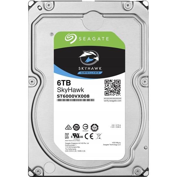 Seagate ST6000VX008 6 TB 5900Rpm 256MB SATA3 3.5 inch Skyhawk Nas Harddisk