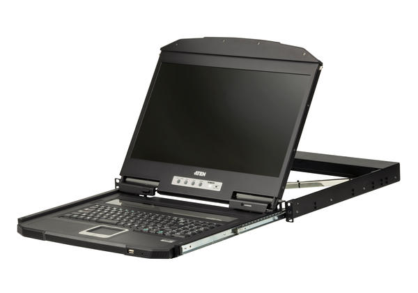 Aten CL3700NWT 18.5 inch LCD 1920x1080 USB HDMI TR Klavye KVM Switch