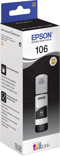 Epson C13T00R140 106 70ml 8.000 Sayfalık Siyah Orijinal Mürekkep