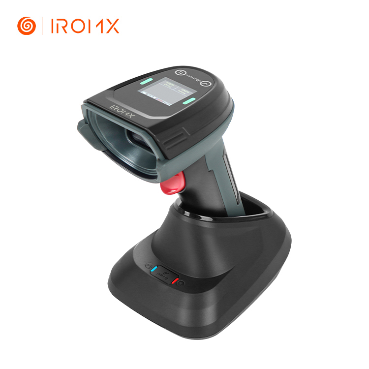 Iromx WL10102BS 1D 2D TFT Screen El Tipi Kablosuz Karekod Barkod Okuyucu