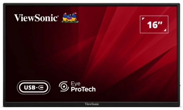 Viewsonic VA1650 15.6 inch 1920x1080 7ms 60Hz HDMI Usb Type C Hafif Taşınabilir Monitör