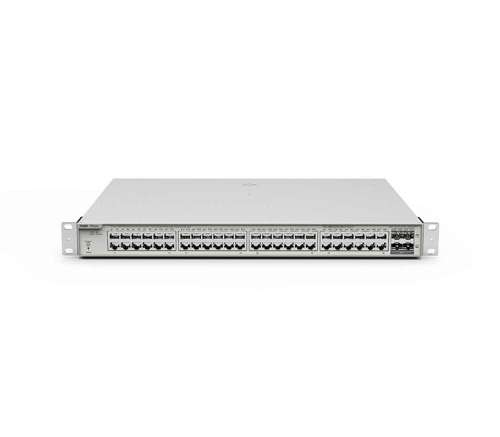 Ruijie RG-NBS3200-48GT4XS-P 48 Port Gigabit PoE 370W 4 Port SFP+ Yönetilebilir PoE Switch