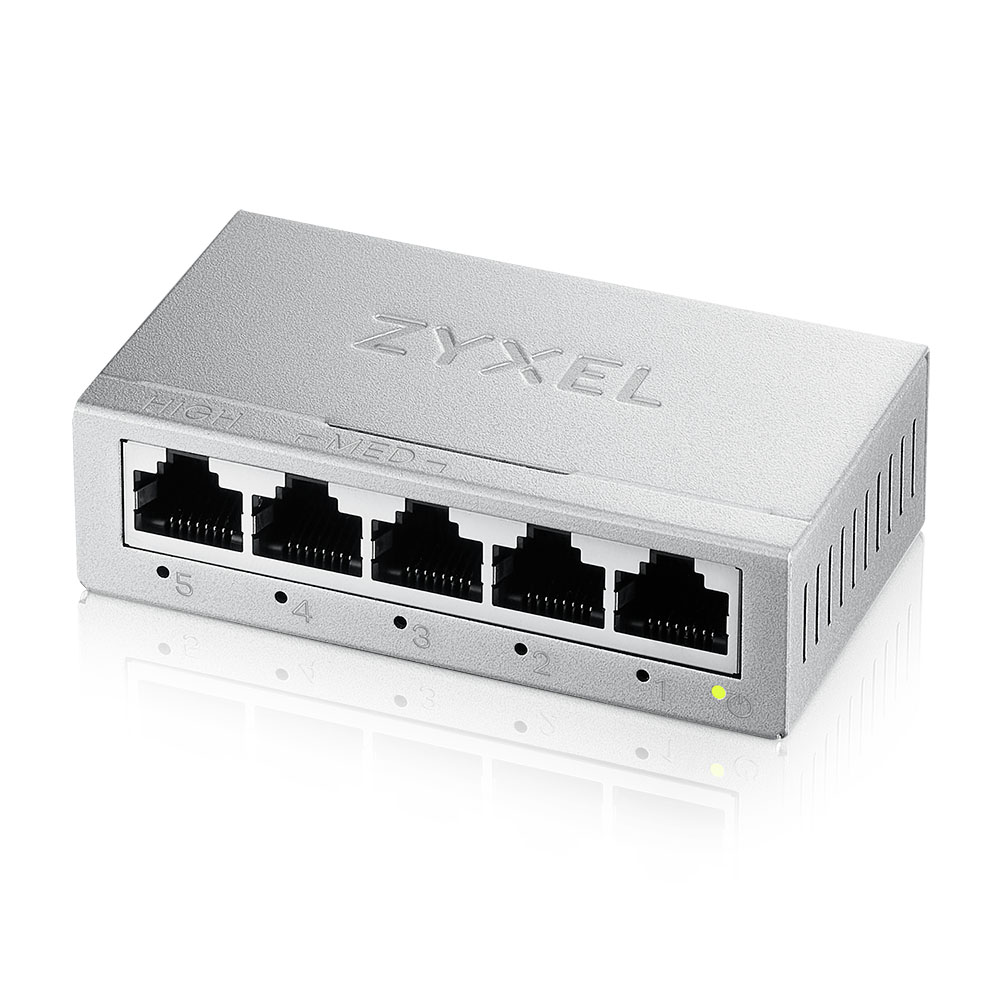 Zyxel GS-105BV5-EU0101F V5 5 Port Gigabit Masaüstü Metal Ethernet Switch