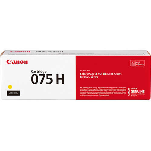 Canon 6362C002 CRG-075H Y 2.500 Sayfalık Yüksek Kapasiteli Sarı Orijinal Lazer Toner