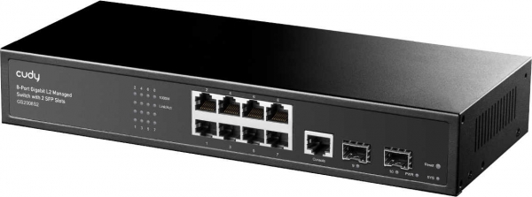 Cudy GS2008S2 8 Port Gigabit 2 SFP Port Yönetilebilir Switch