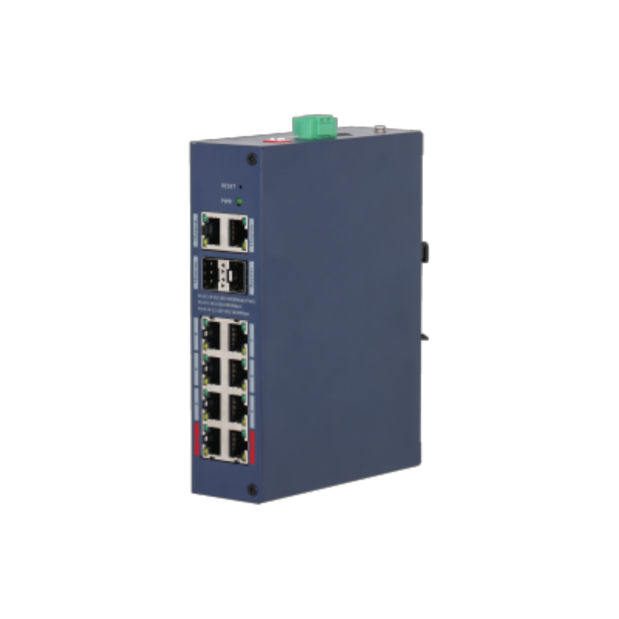 Dahua CHS4212-8GT-110 8 Port Gigabit PoE 2 Port Uplink 2 Port SFP 110W Cloud Yönetilebilir Edüstriyel PoE Switch