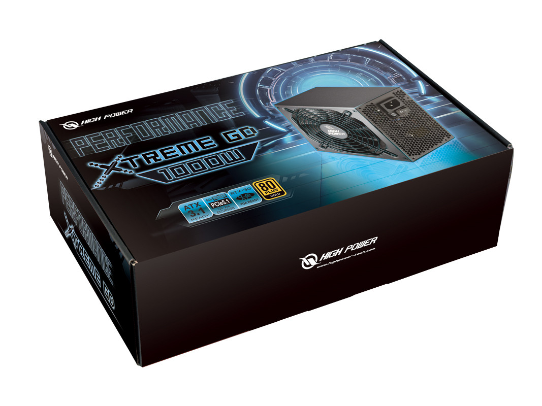 High Power HP2-A1000GD-F14C 1000 Watt 80 Plus Gold PCIe 5.1 14cm fanlı Tam Modüler ATX Power Supply
