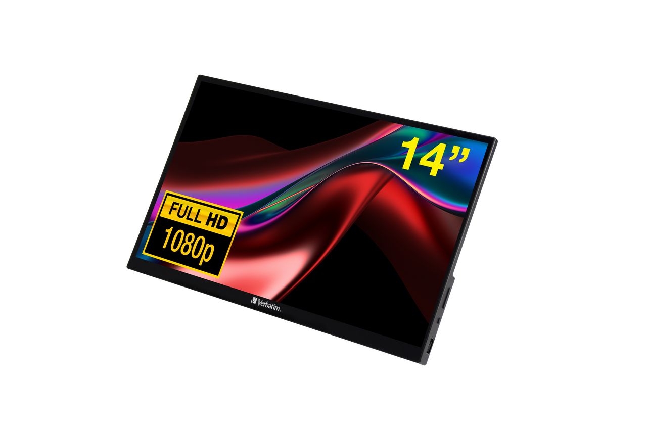 Verbatim 49591 PMT-14 14 inch 1920x1080 6ms 100HZ USB Type C Dokunmatik Taşınabilir Monitör