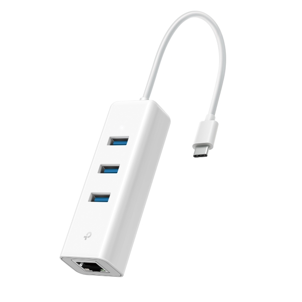 Tp-Link UE330C USB Type C to 1 Port Gigabit RJ45 3 Port USB 3.0 Usb Ethernet Adaptör