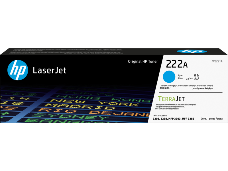 Hp W2221A 222A 1.200 Sayfalık Mavi Orjinal Laser Toner