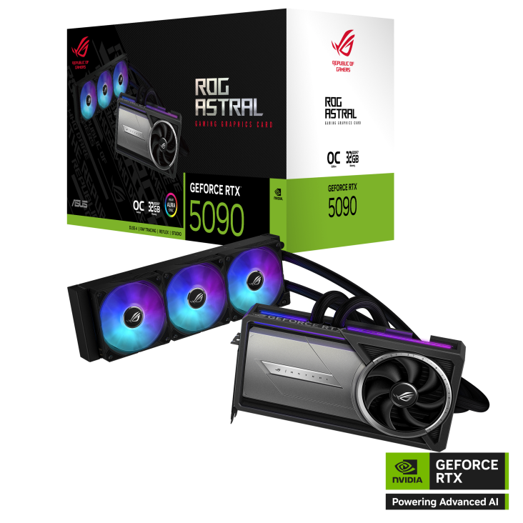 Asus ROG-ASTRAL-LC-RTX5090-O32G-GAMING 32 GB GDDR7 GeForce RTX 5090 OC 512Bit NVIDIA Ekran Kartı