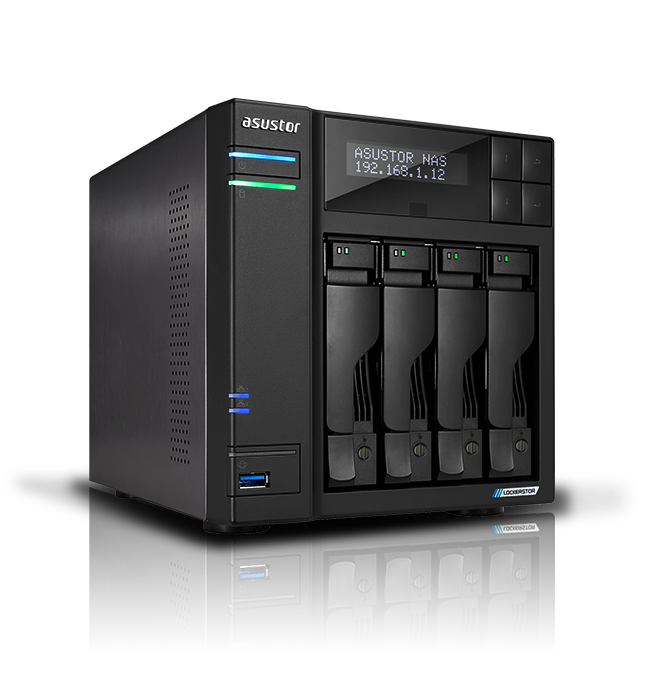 Asustor AS6704T N5105 4GB DDR4 4 Yuvalı M.2 PCIe 2 Yuvalı 2x2.5GbE NAS Depoala Aygıtı