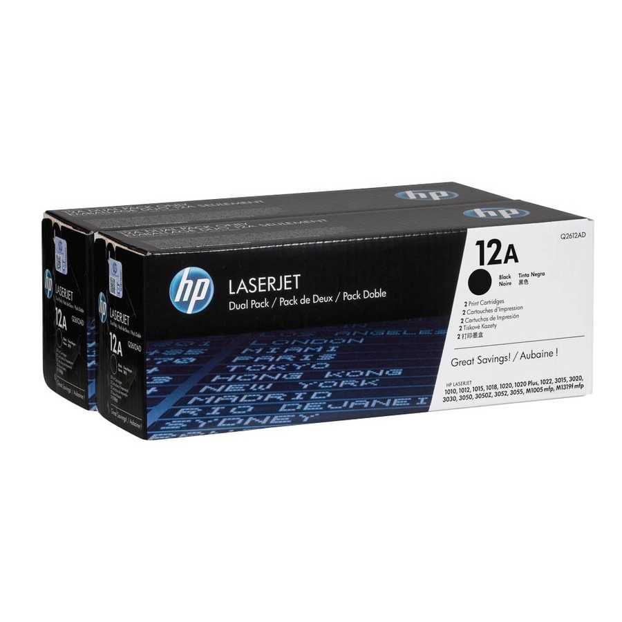 Hp Q2612AD 12AD 2 Adet Orijinal Siyah Toner