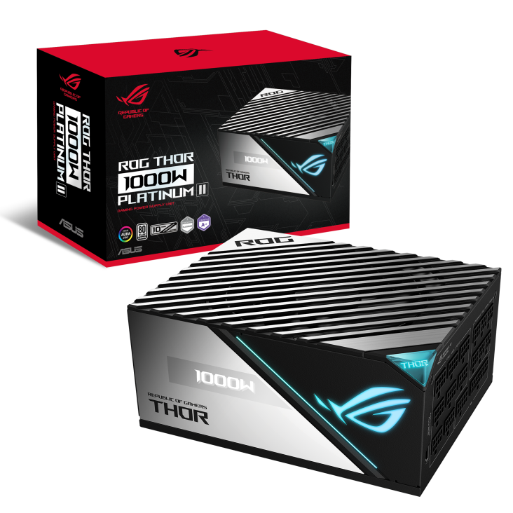 Asus ROG-THOR-1000P2 PLATINUM 1000W Platinum 13.5 Cm Fanlı Modüler Japon Kapasitörler AURA SYNC Güç Kaynağı