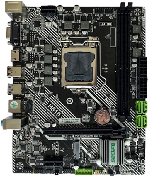 SecLife H510DA Sc-1200 DDR4 2133MHz 10. Nesil Uyumlu HDMI VGA mATX INTEL Anakart