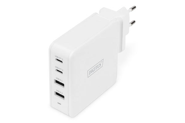 Digitus DA-10197 2 x USB Type C 2 x USB A 100W PD 3.0 Şarj Adaptörü