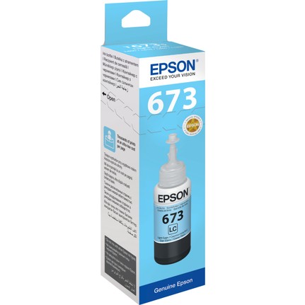 Epson C13T67354A 673 C 70ml Açık Mavi Orijinal Mürekkep