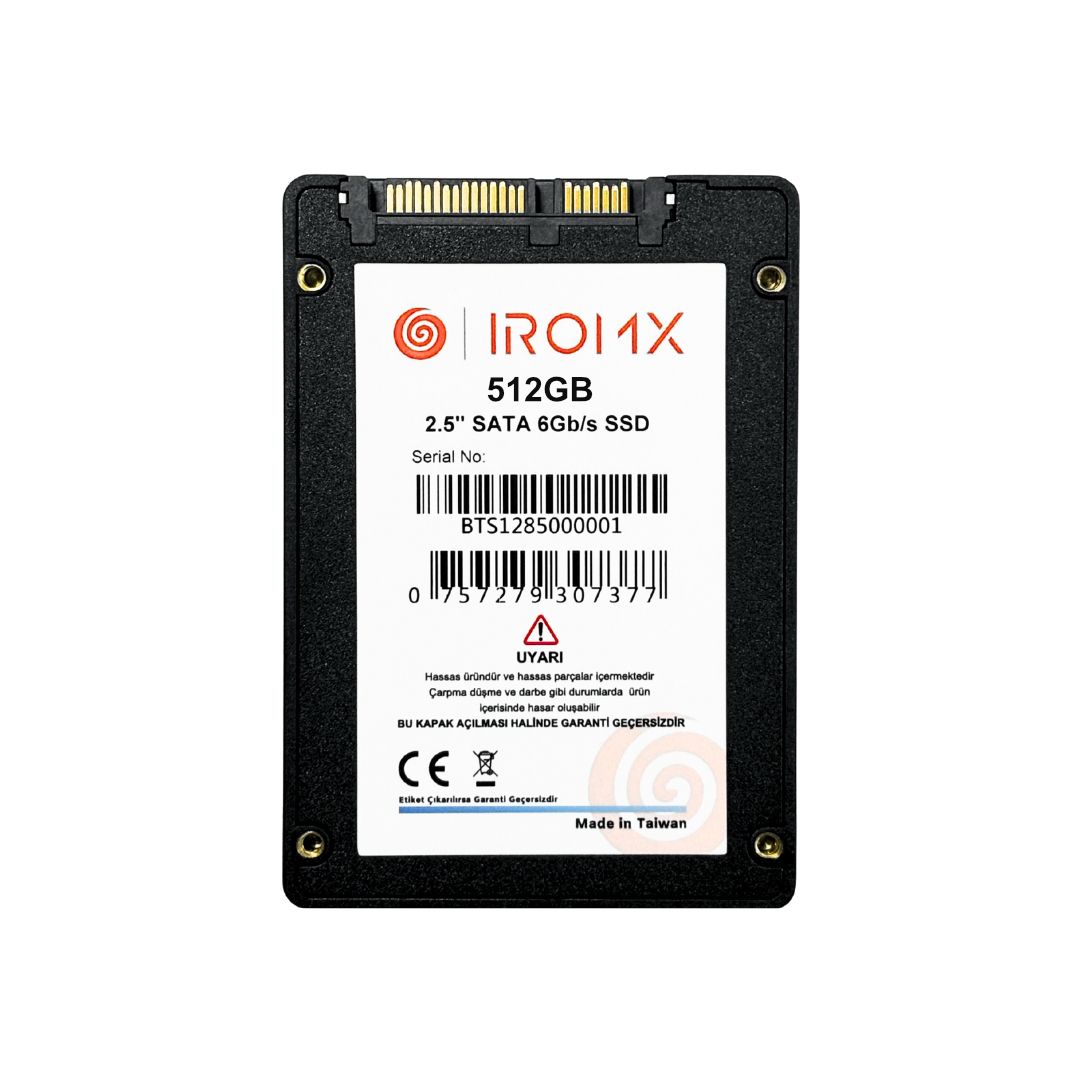 Iromx IR512GS3 512 GB 500-480MB/s SATA 2.5 inch SSD Harddisk