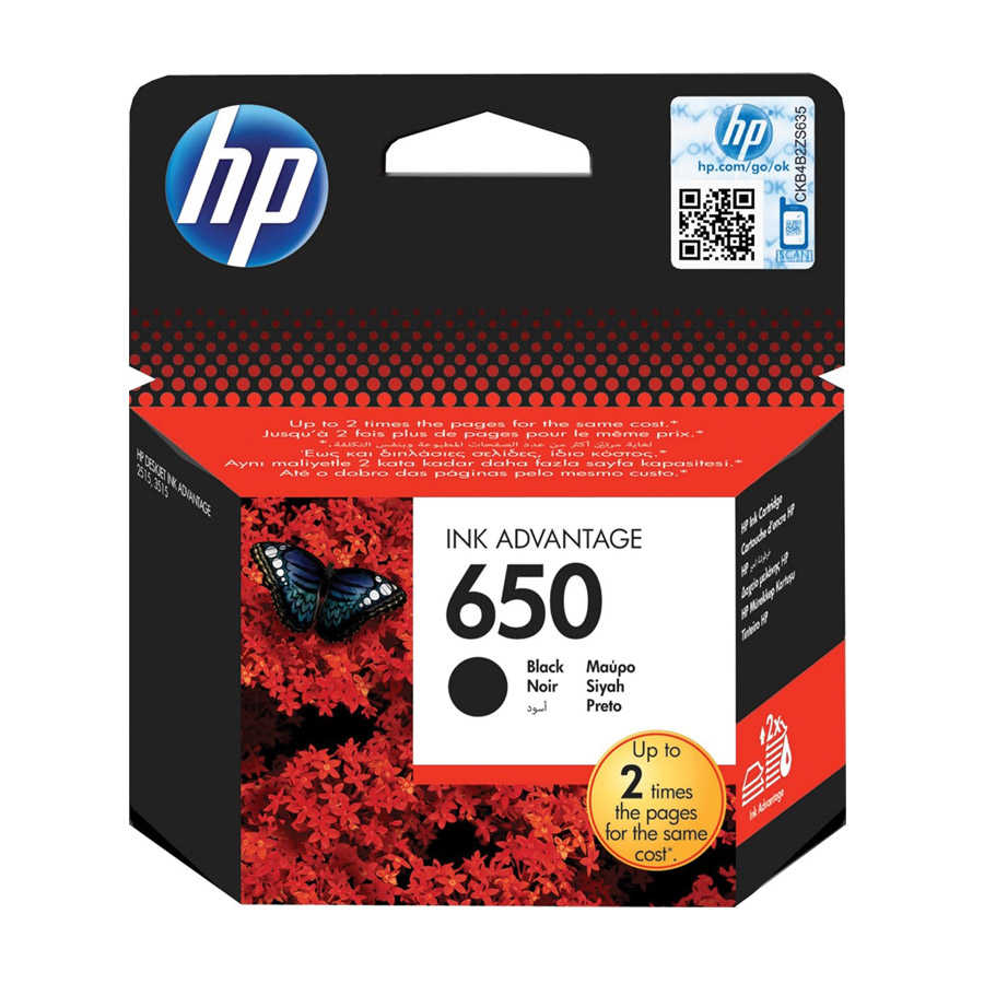 Hp CZ101AE 650 360 Sayfalık Siyah Orijinal Inkjet Kartuş
