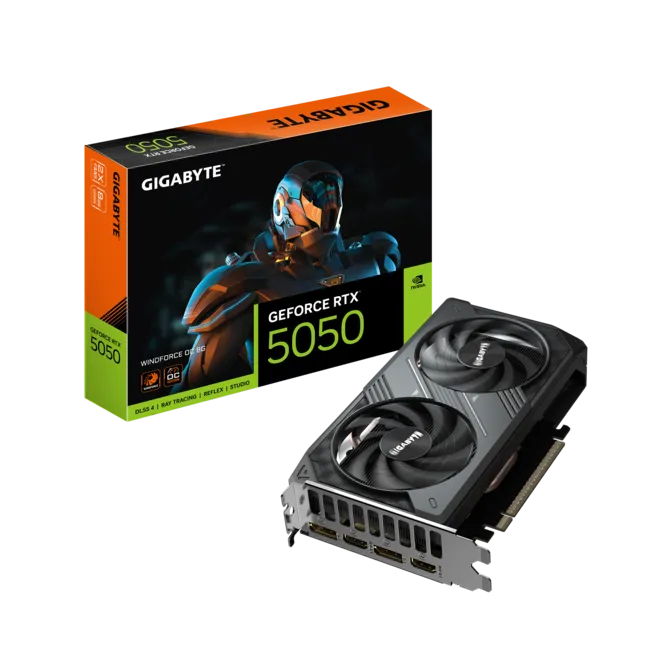 Gigabyte GV-N5050WF2OC-8GD 8 GB GeForce GDDR6 RTX5050 OC Windforce 2 128Bit NVIDIA Ekran Kartı