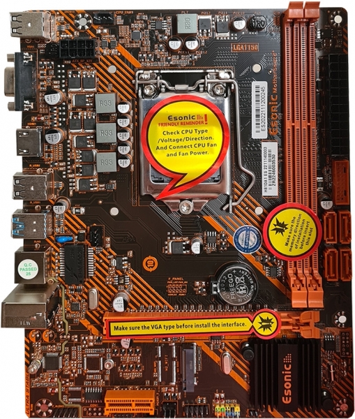 Seclife H81DA1 Sc-1150 DDR3 H81 1600Mhz 16X v2.0 SATA mATX INTEL Anakart