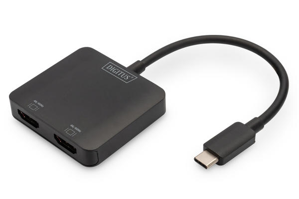 Digitus DS-45338 Usb Type C to 2 x HDMI 2.0 4K 60Hz USB Ekran Adaptörü