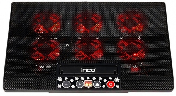 Inca INC-604TGS 10- 17 inch 6 Adaet Fanlı 2 USB 6 Kademe Ayarlı Notebook Soğutucu